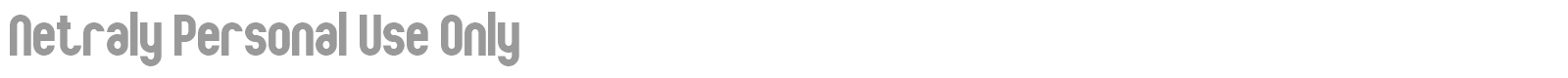 Netraly font preview